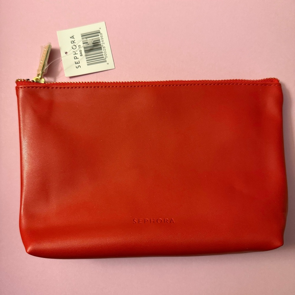 Sephora Red Cosmetic Bag - NWT